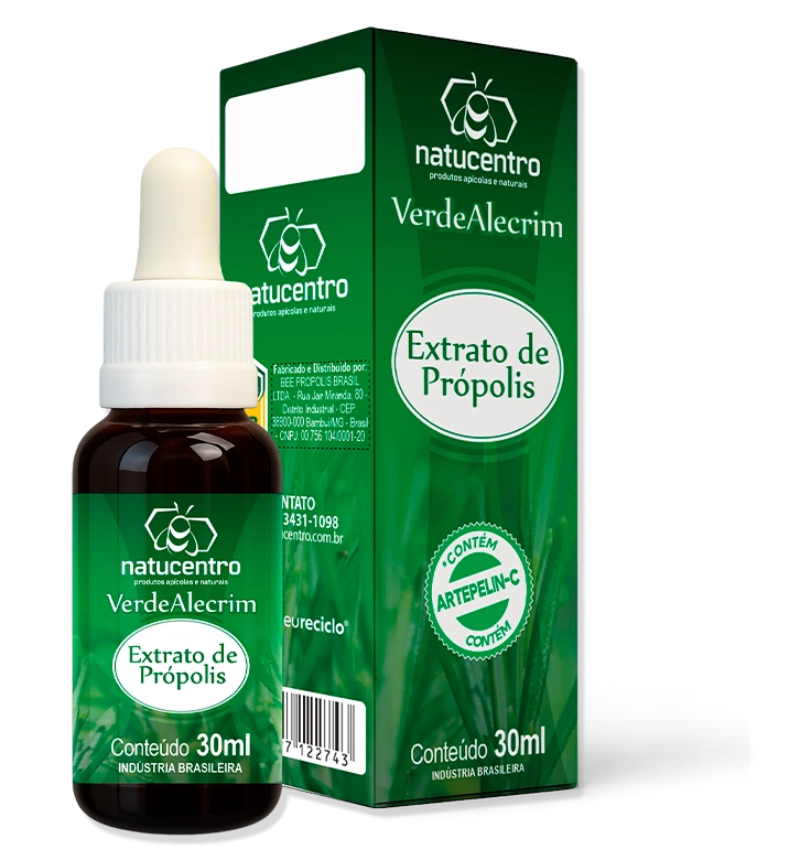 EXTRATO DE PRÓPOLIS VERDEALECRIM - 30ml
